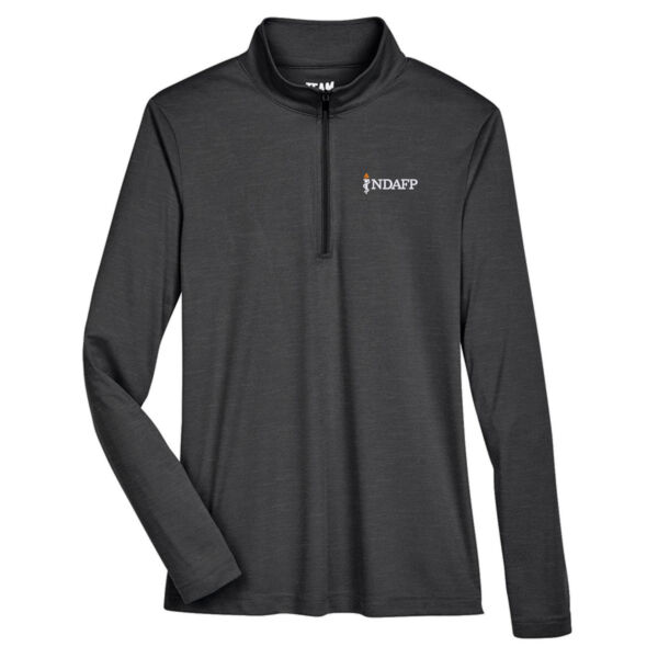 Ladies' Zone Sonic Heather Performance Quarter-Zip Thumbnail